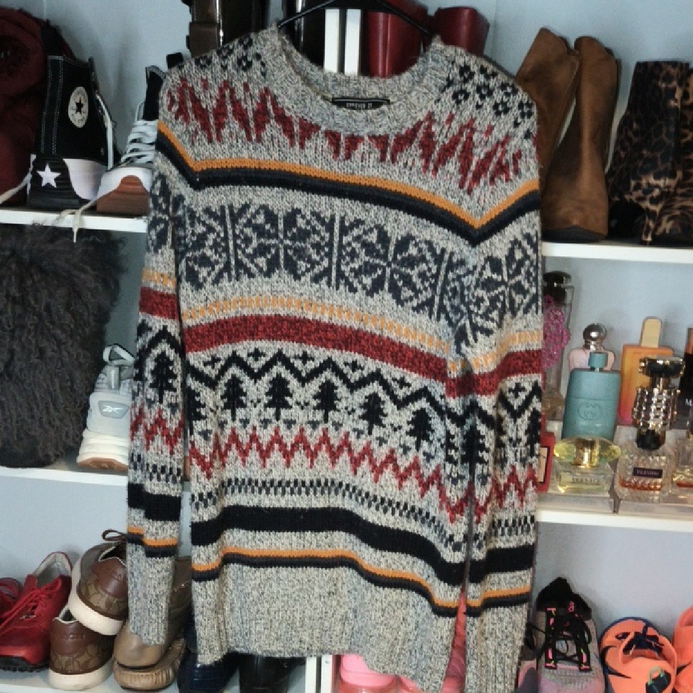 Forever 21 Mens Multicolor Fair Isle Sweater - Succession Style - Size S